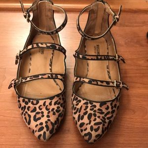 Leopard Mary Janes